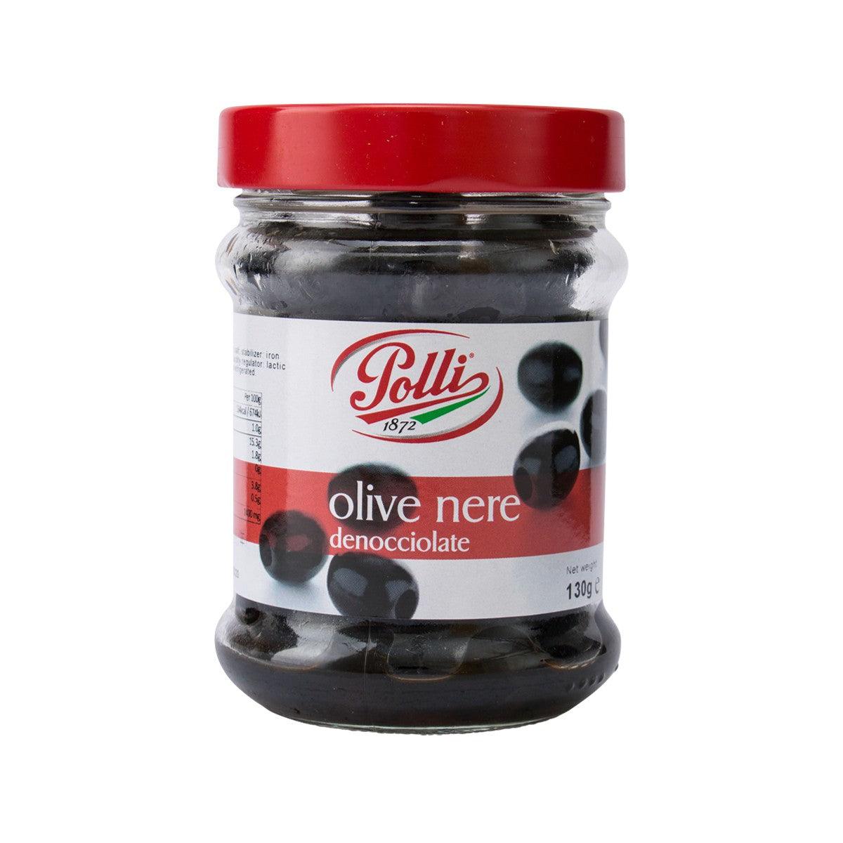 POLLI Pitted Black Olives (130g)