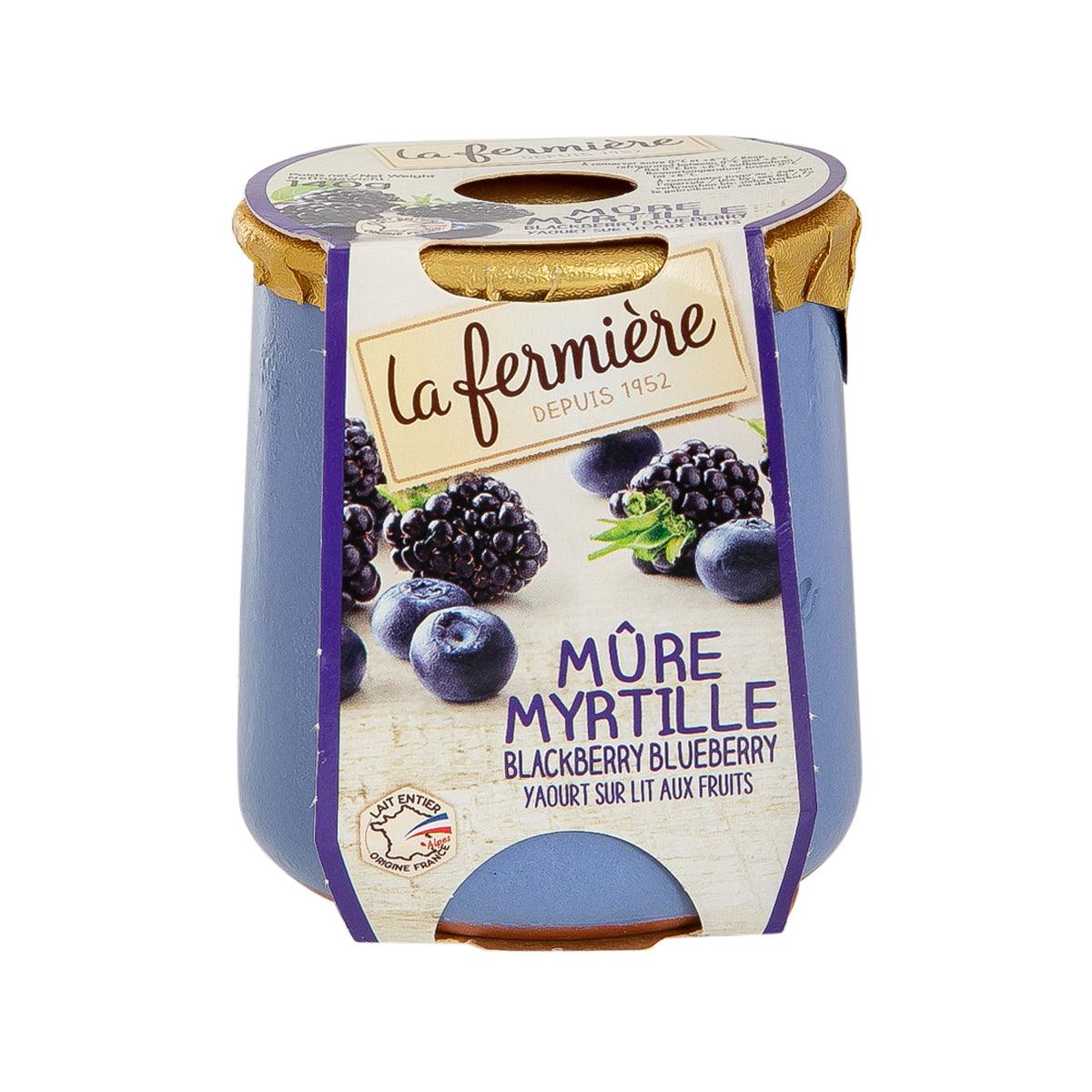LA FERMIERE Yogurt - Blackberry & Blueberry (140g)