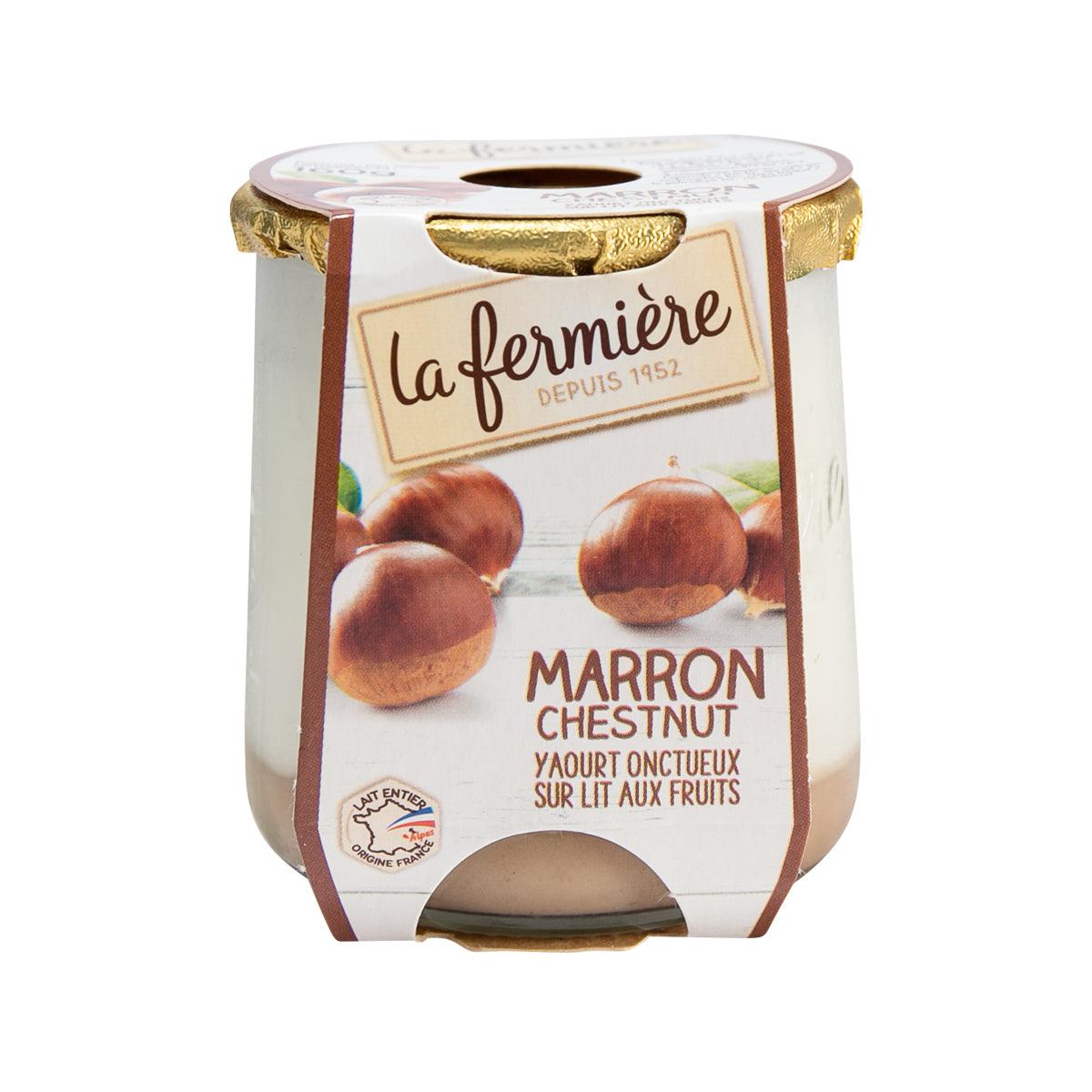 LA FERMIERE Creamy Vanilla Yogurt on Chestnut Spread (160g)