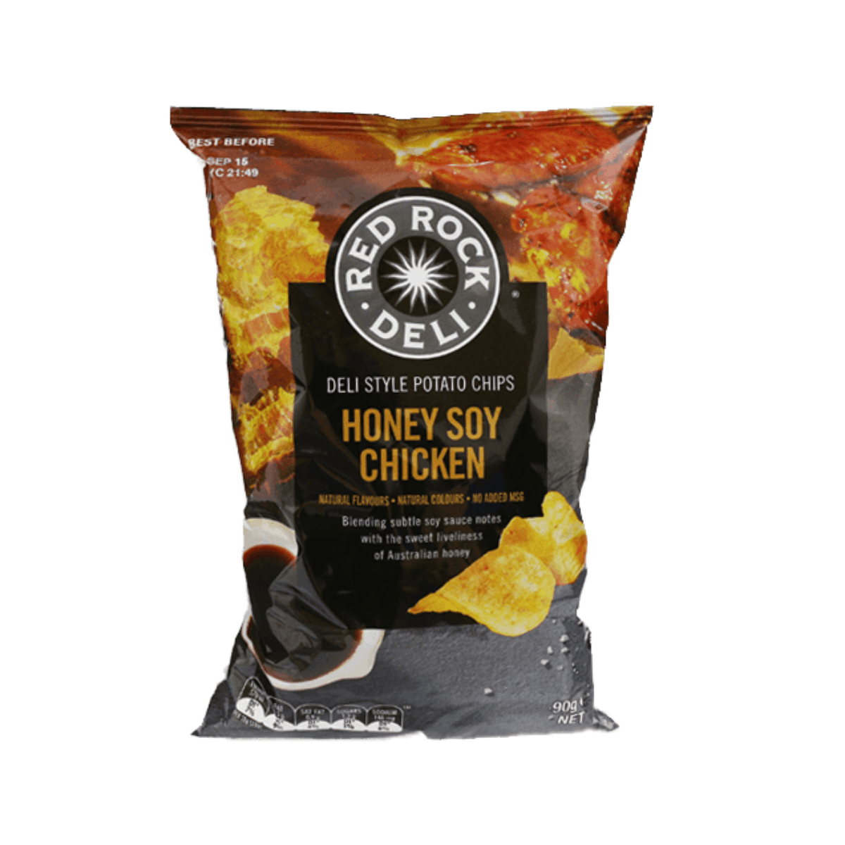 RED ROCK DELI Honey Soy Chicken Flavoured Potato Chips (90g)