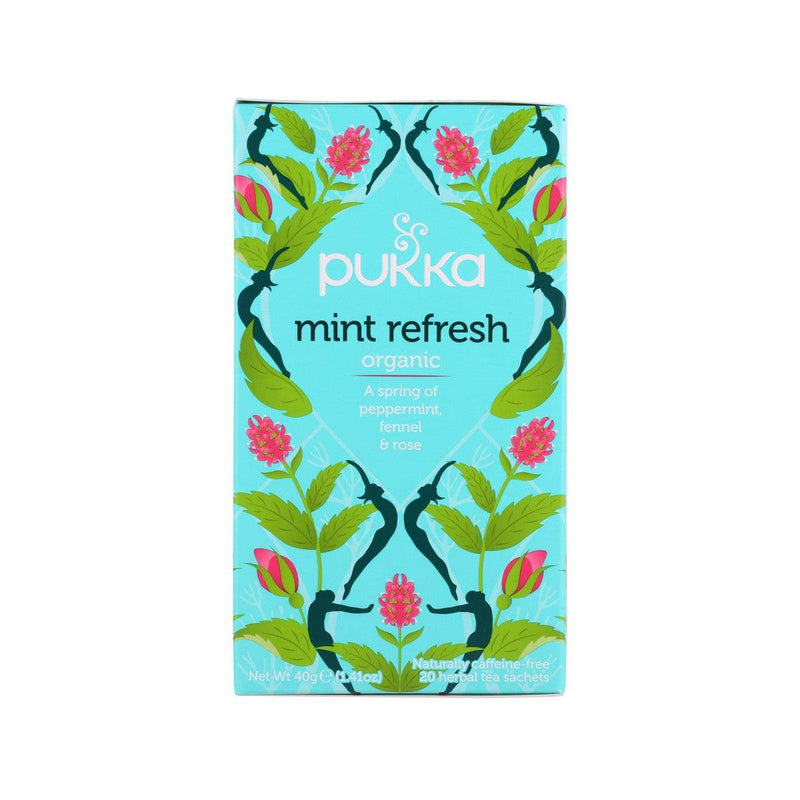 PUKKA Mint Refresh - Organic Peppermint, Fennel & Rose Tea Sachets  (40g)