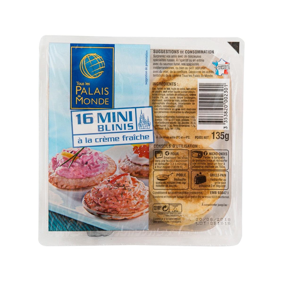 TOUS LES PALAIS DU MONDE 16 Mini Blini Cocktail Pancakes (135g) - city'super E-Shop