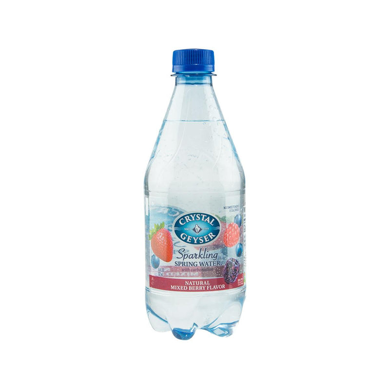 CRYSTAL GEYSER Sparkling Spring Water - Natural Mixed Berry Flavor  (532mL)