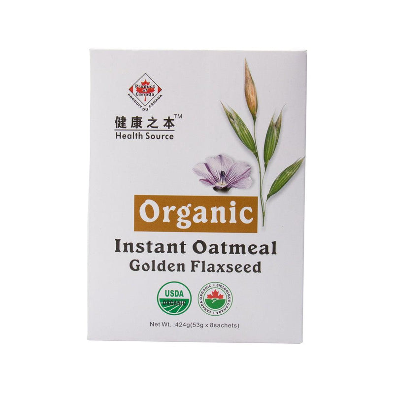 HEALTH SOURCE Organic Instant Oatmeal with Golden Flax Seed  (424g)