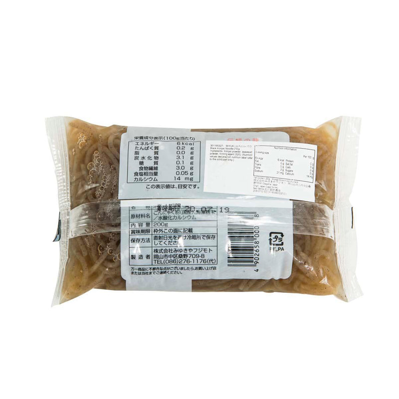 MIYUKIYA FUJIMOTO Black Konjac Noodle  (200g)