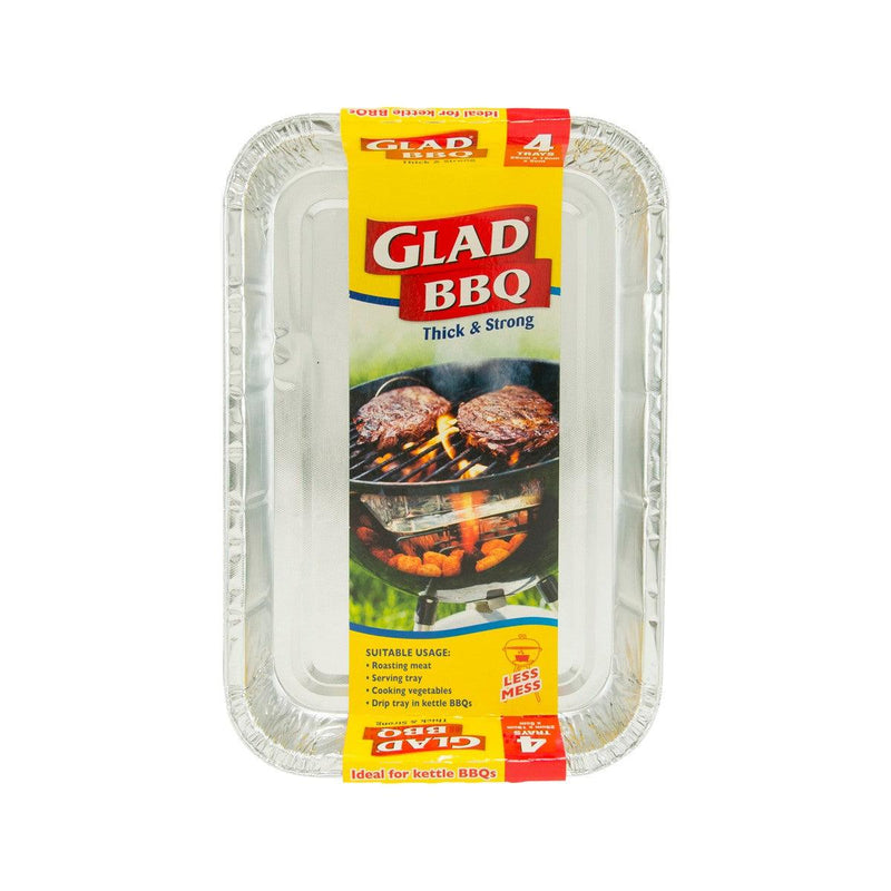 GLAD BBQ Foil Tray  (4pcs)