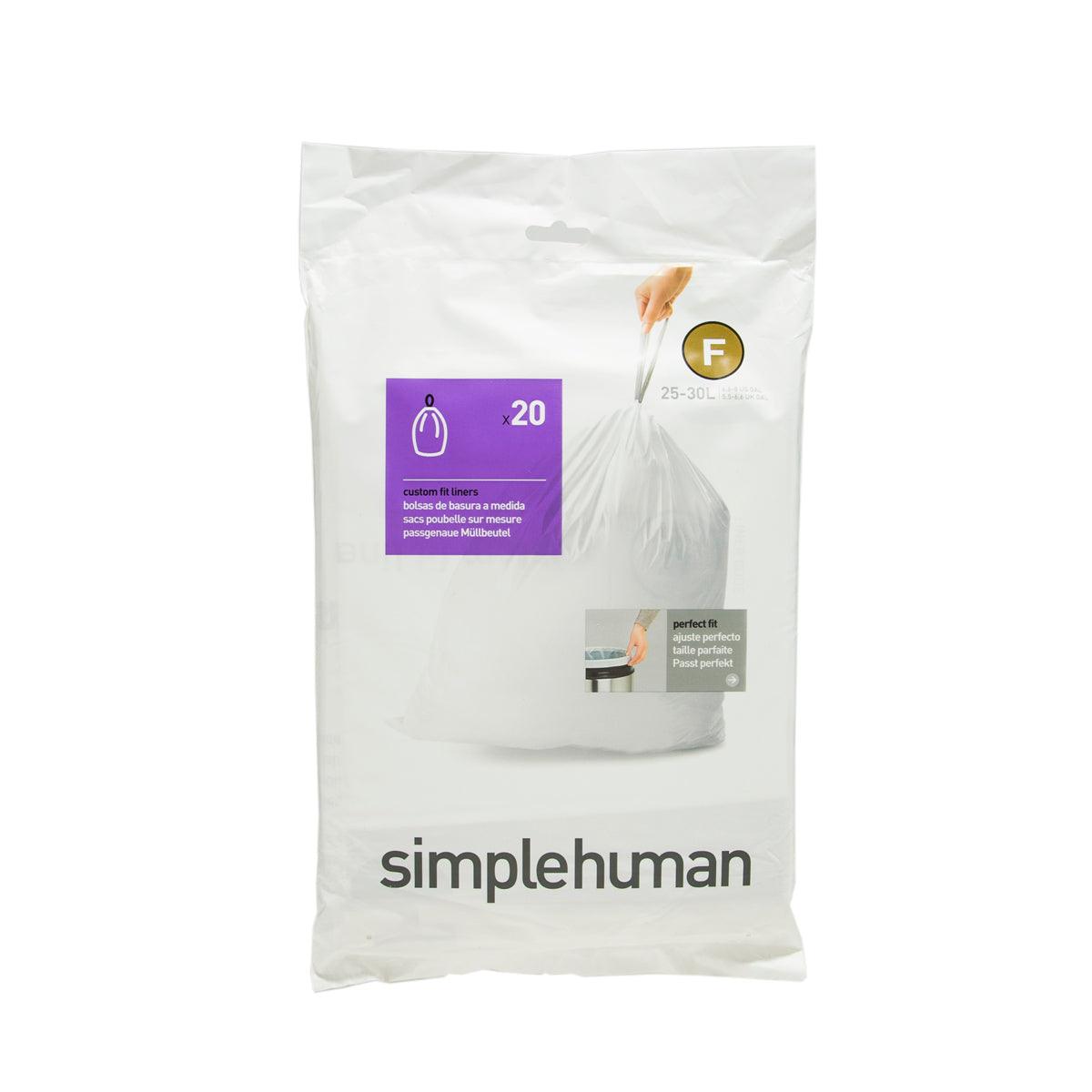 Trash bags, code F, 25 L / 20 pcs., plastic - simplehuman