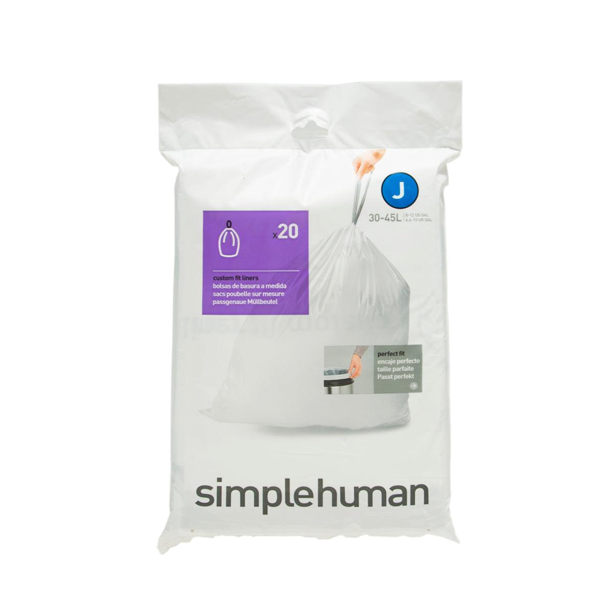 SIMPLEHUMAN Trash Bag-Code J-Type 38-40L 20P (20pcs)