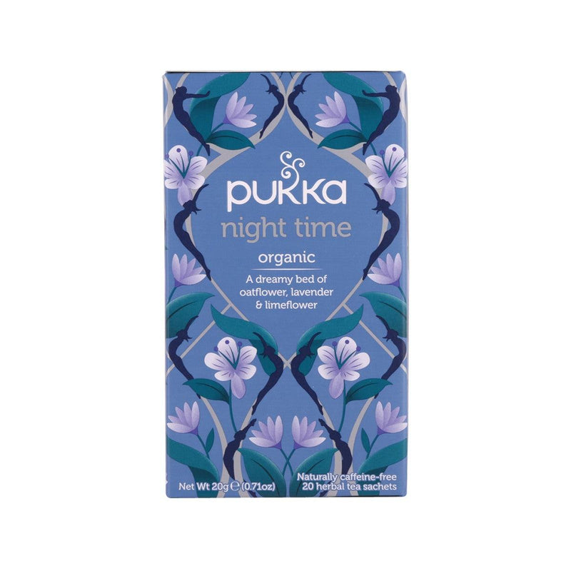PUKKA Night Time - Organic Oat Flower, Lavender & Limeflower Tea Bags  (20g)