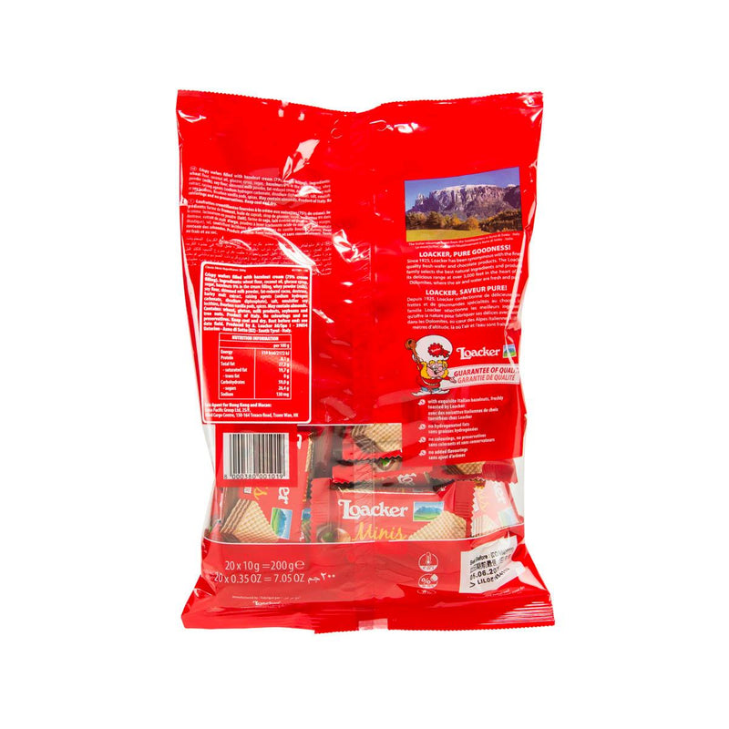 LOACKER Crispy Wafers Filled with Hazelnut Cream  (200g)