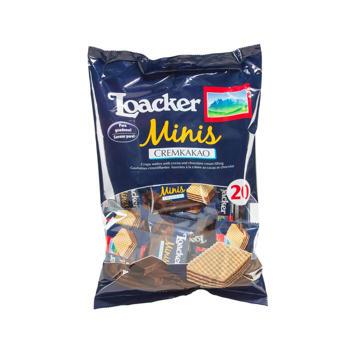 LOACKER Crispy Wafers Filled with Cocoa and Chocolate Cream (200g)