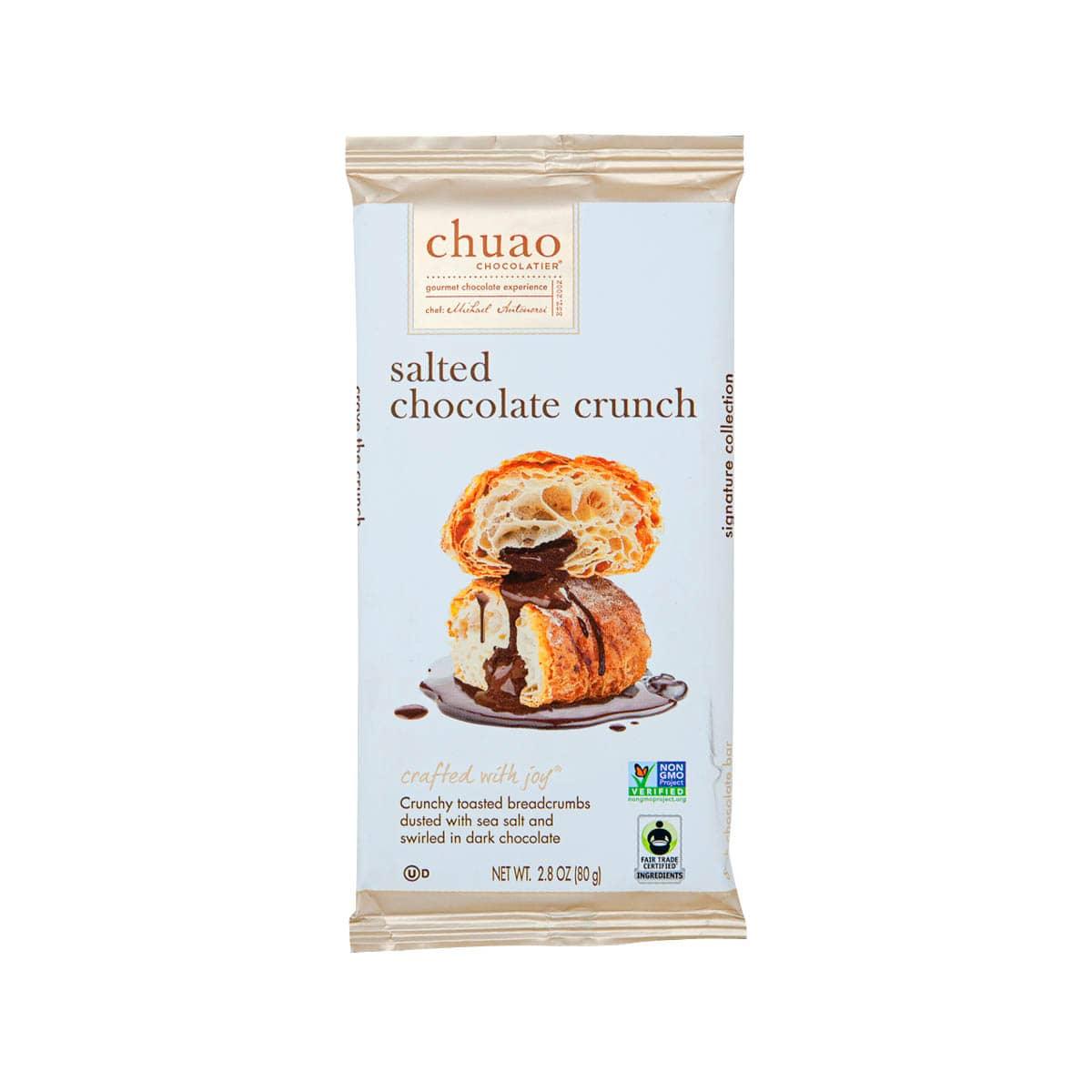 CHUAO CHOCOLATIER Gourmet Handcrafted Chocolate - Salted Chocolate Crunch (80g)