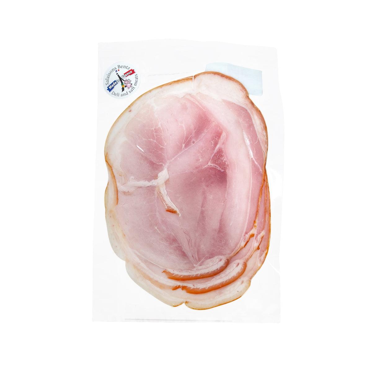 SALAISONS BENTZ French Smoked Cooked Ham with Rind Half Cut (150g)