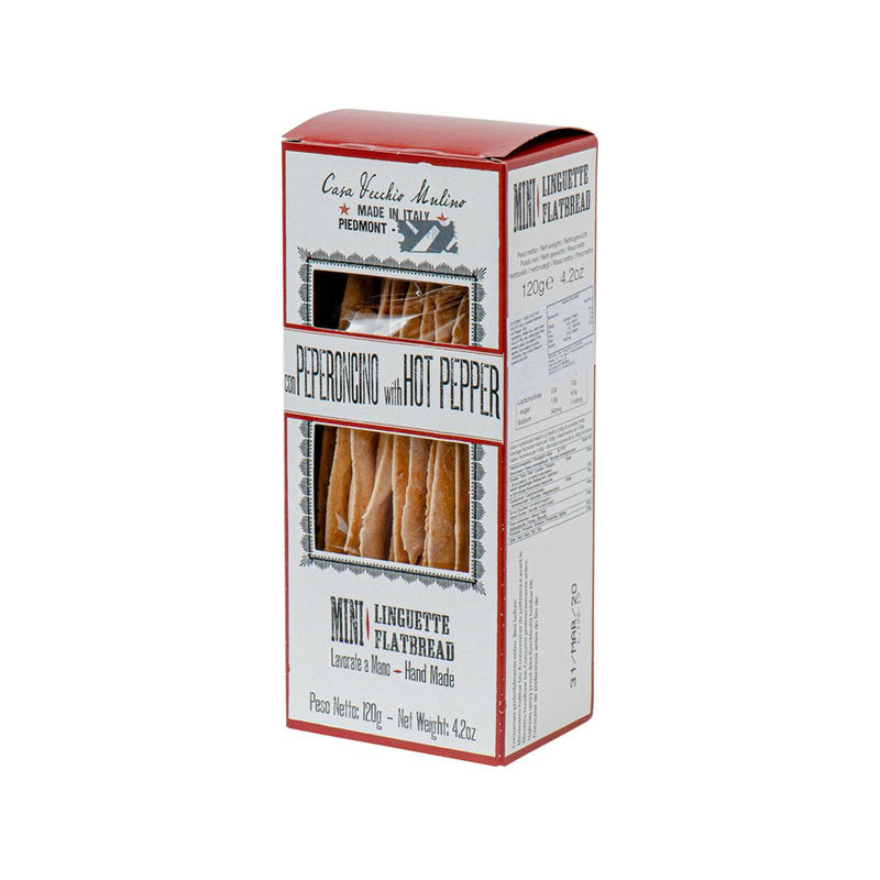CASA VECCHIO MULINO Mini Linguette Flatbread - Hot Pepper  (120g)