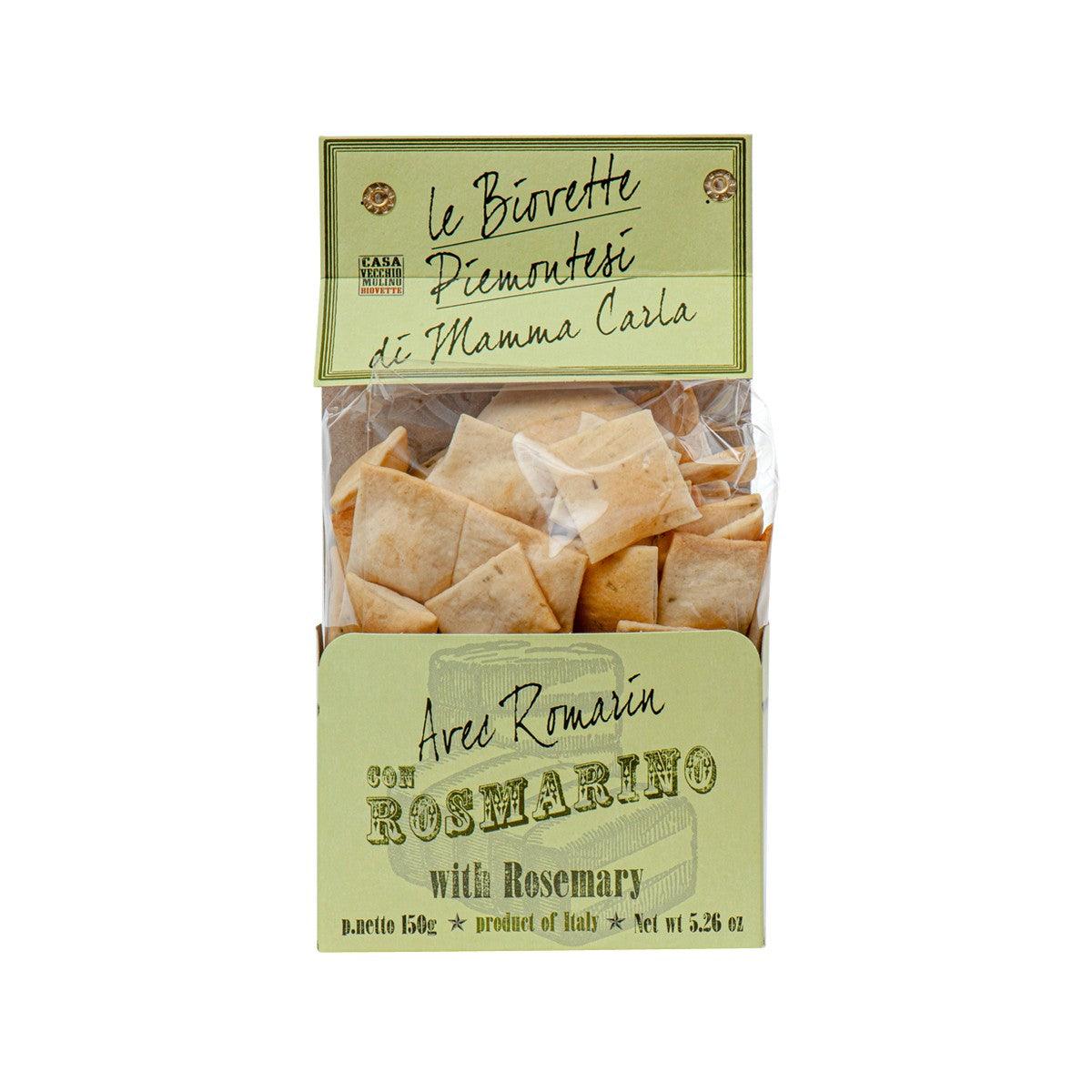 CASA VECCHIO MULINO Biovette Bread Squares with Rosemary (150g)