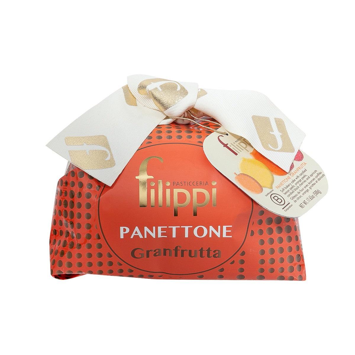 FILIPPI Panettone with Candied Assorted Fruits (500g)