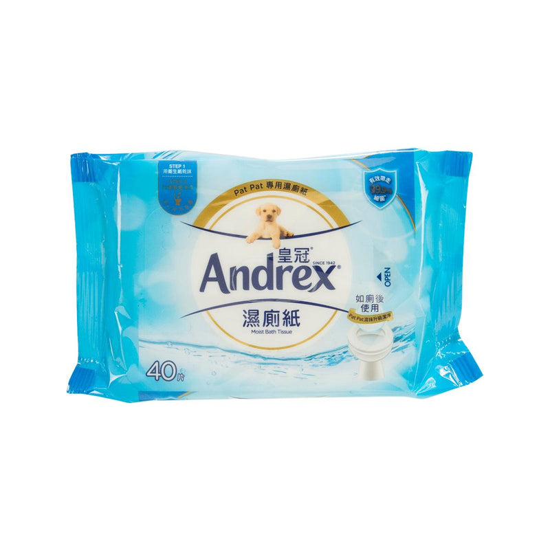 ANDREX Moist Bath Tissue - Flushable 40&