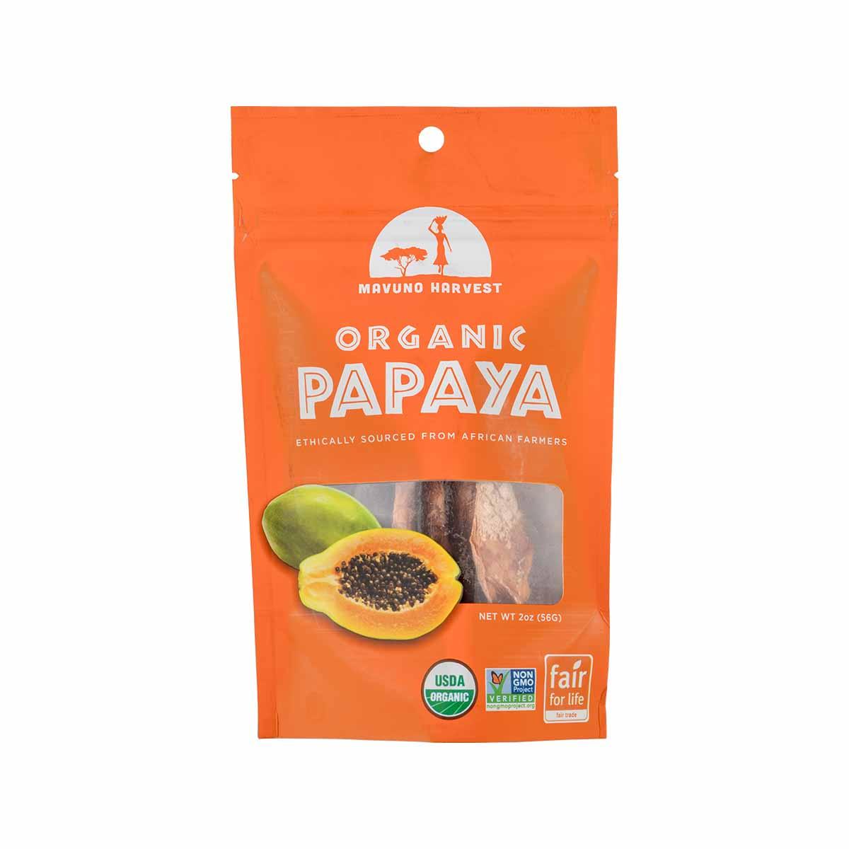 MAVUNO HARVEST Organic Dried Papaya (56g)
