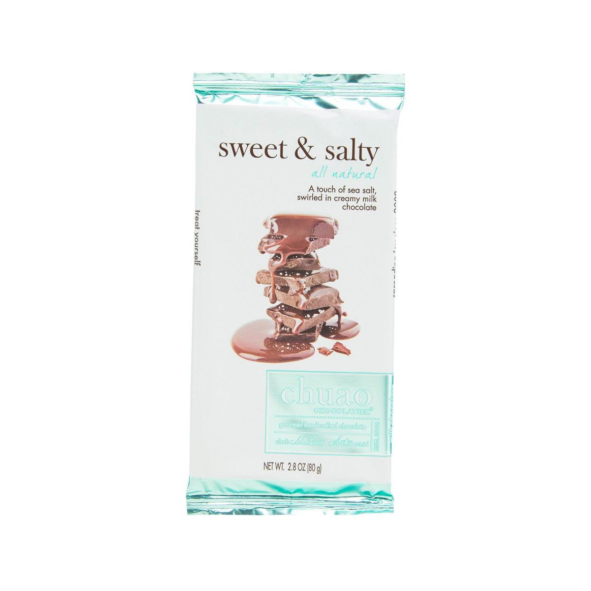 CHUAO CHOCOLATIER Milk Chocolate with Sea Salt (80g)