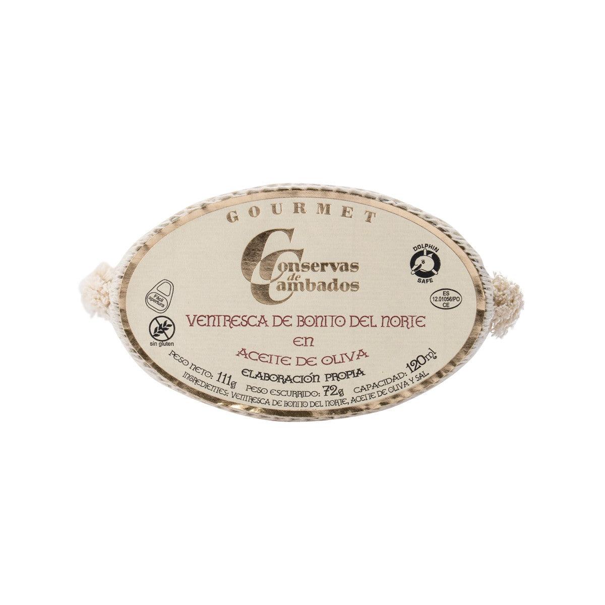 CONSERVAS DE CAMBADOS White Tuna Belly Fillets in Olive Oil (111g)