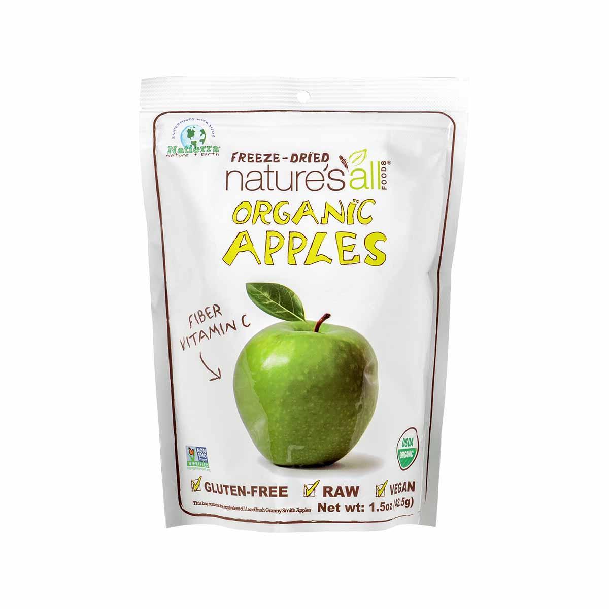 Nature's All Foods Apples, Organic, Freeze-Dried