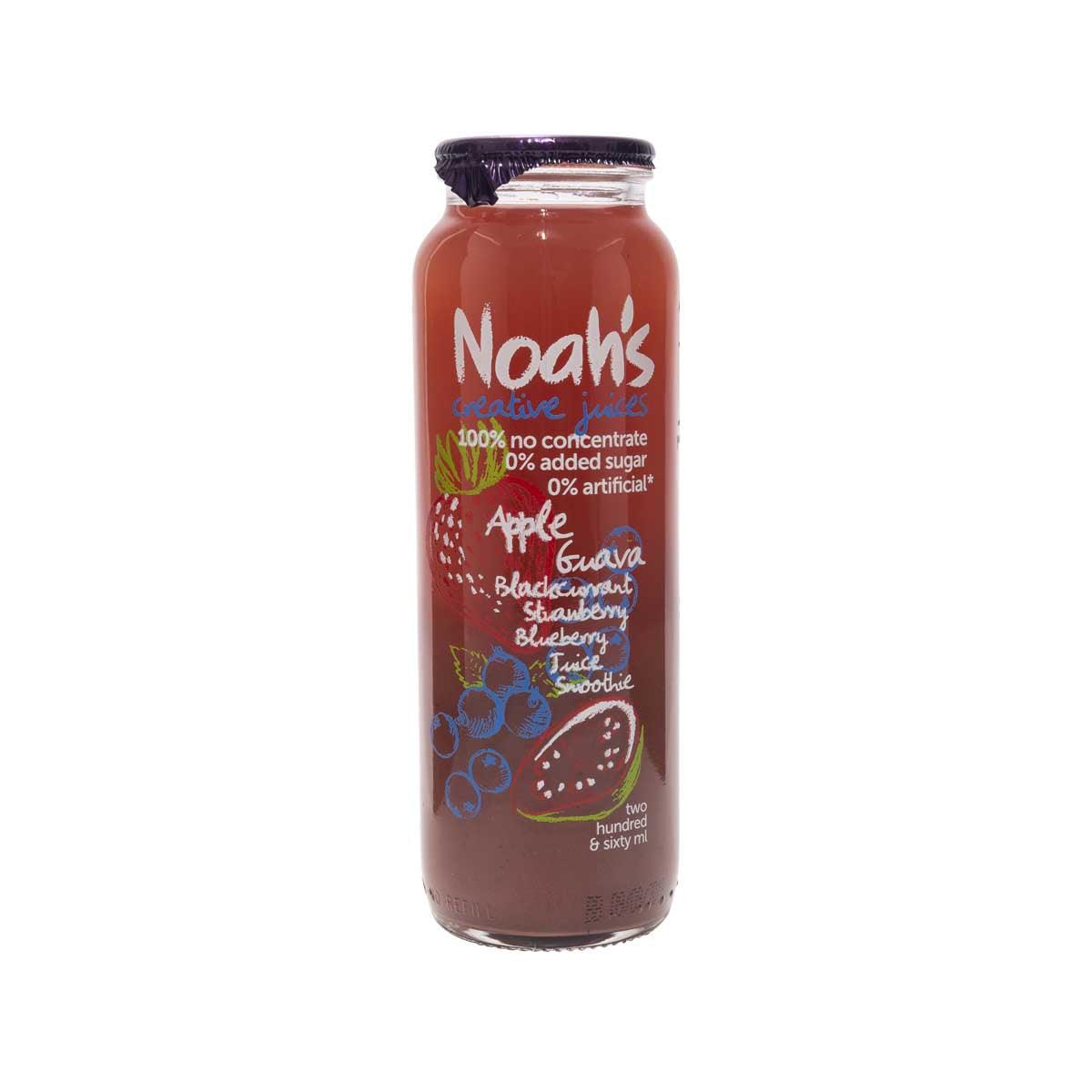 NOAH'S 蘋果、番石榴、黑加侖子、士多啤梨、藍莓果汁 (260mL)
