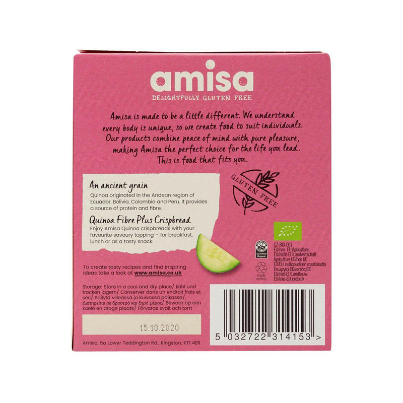 AMISA Organic Gluten Free Quinoa Fibre Plus Crispbread  (100g)