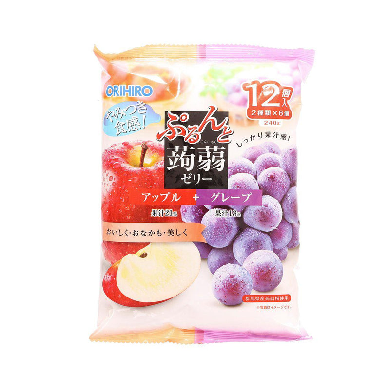 ORIHIRO Konnyaku Jelly - Apple and Grape  (240g)