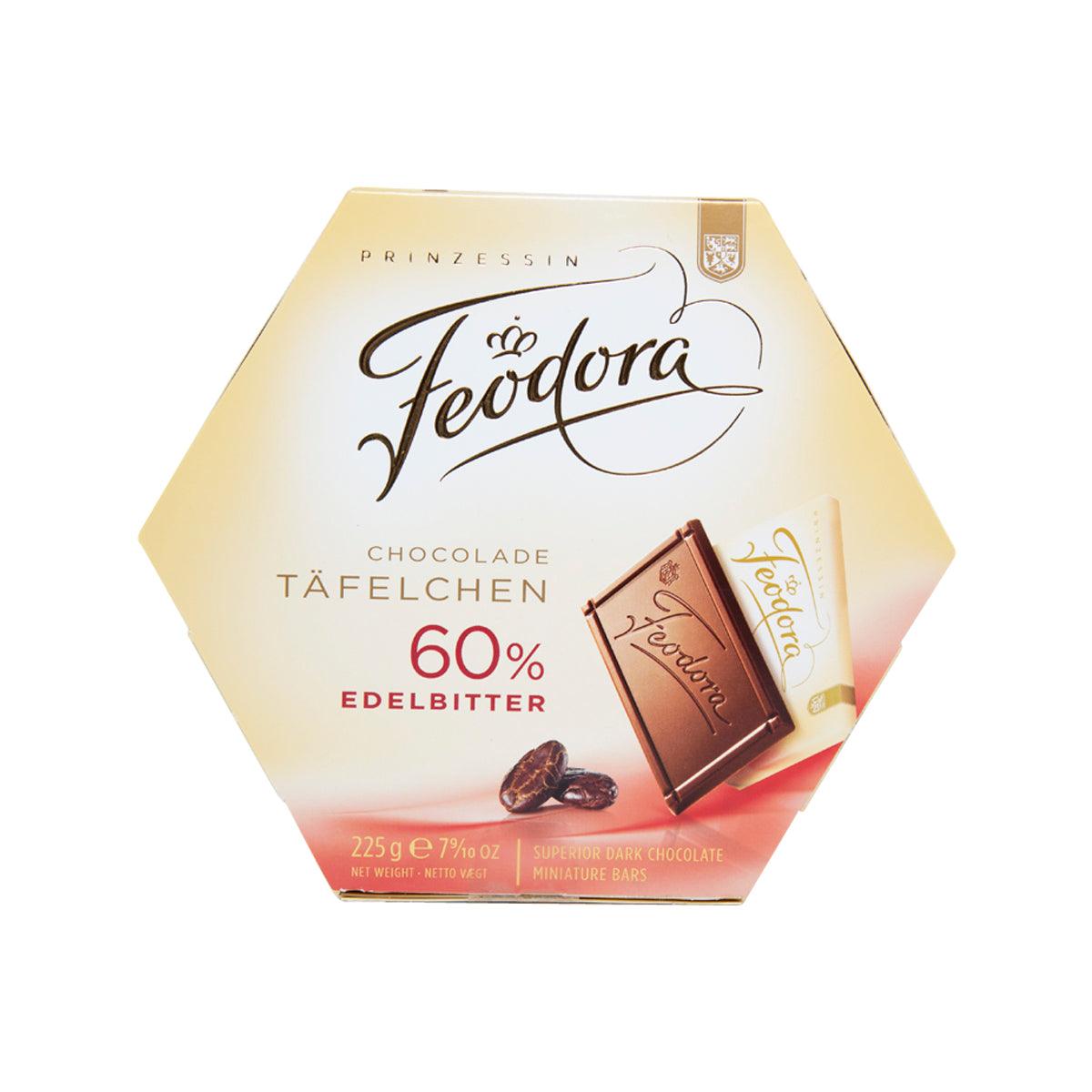 FEODORA 60% Miniature Dark Chocolate Bars (180g)