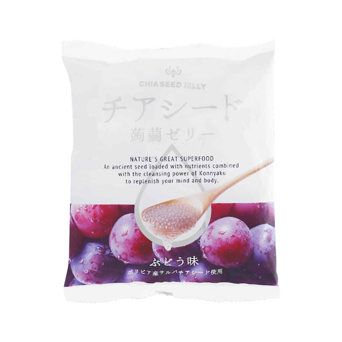 WAKASHO Chia Seed Konnyaku Jelly - Grape Flavor (10pcs) - city'super E-Shop
