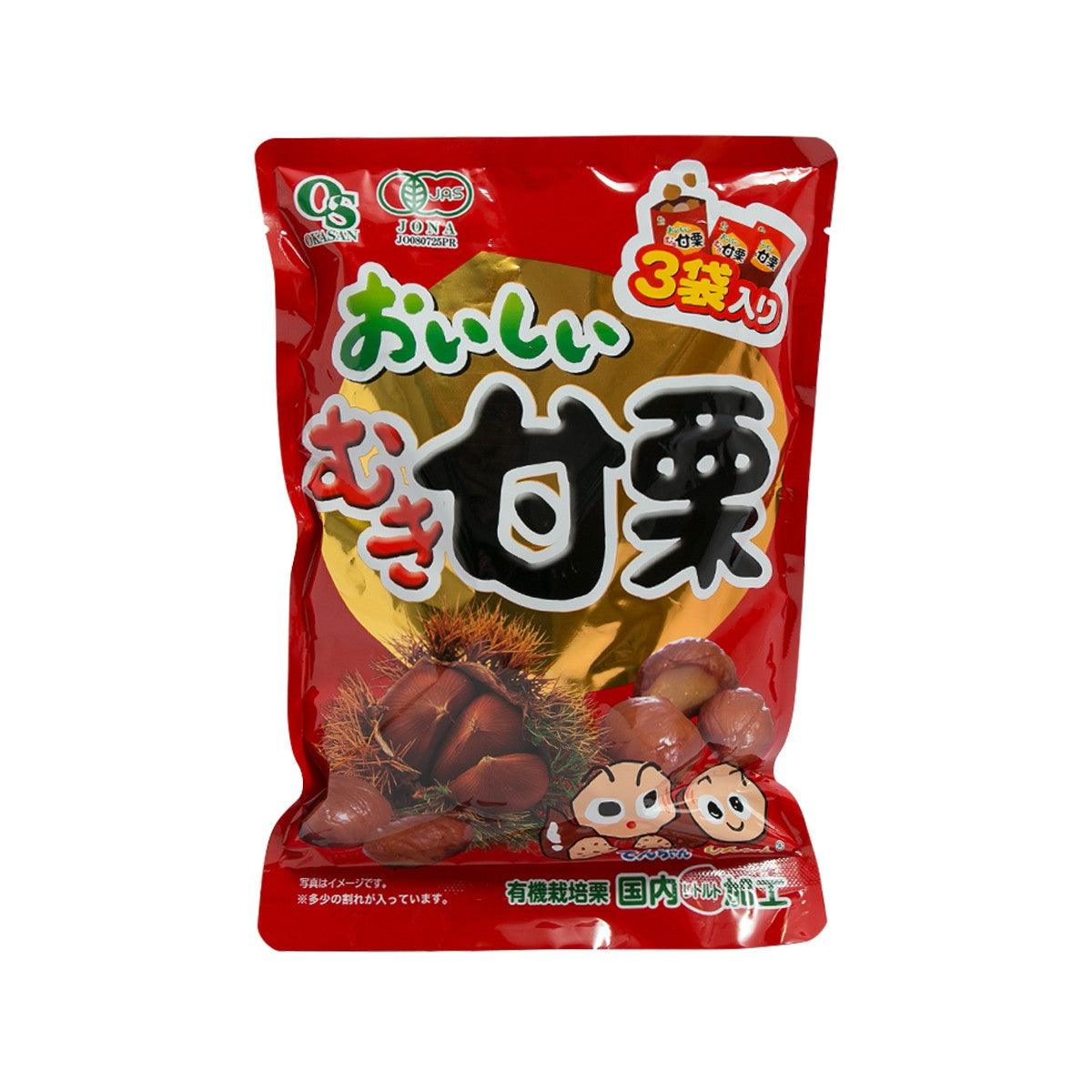 OKASAN-FOOD Organic Peeled Chestnut (3 x 50g)