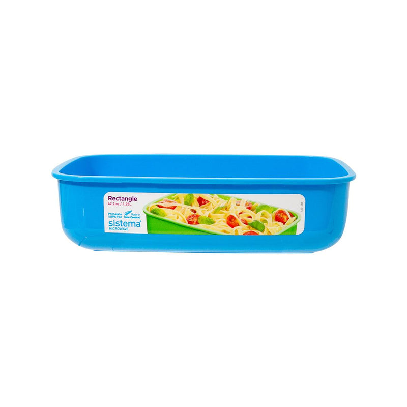 SISTEMA Microwave Rectangle Food Storage Container 1.25L - Assorted