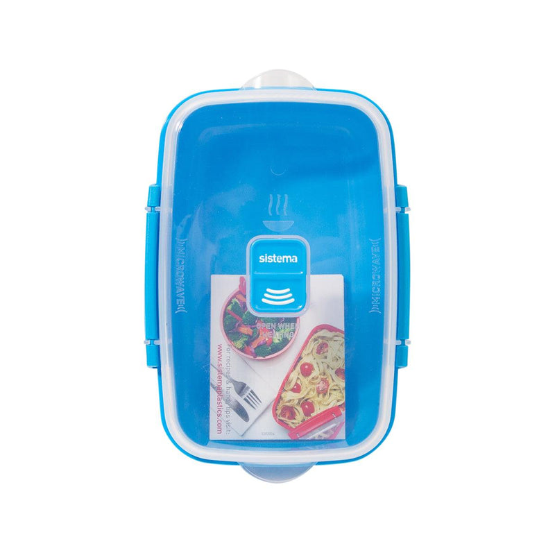 SISTEMA Microwave Rectangle Food Storage Container 1.25L - Assorted