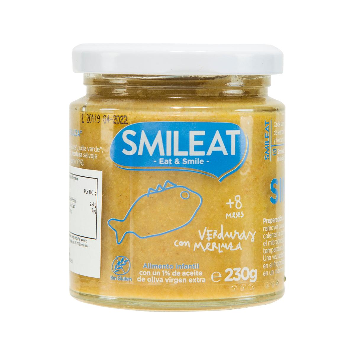 SMILEAT Organic Baby Food - Vegetables & Hake Fish (230g)