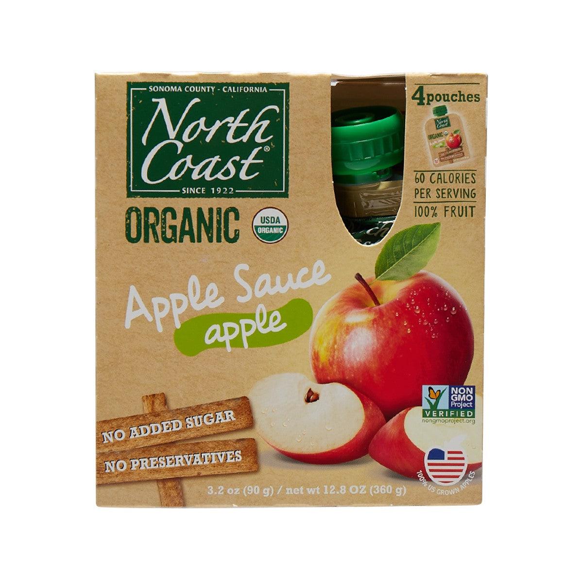 NORTH COAST Organic Apple Sauce (4 x 90g)