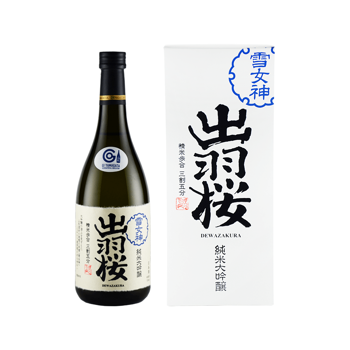 DEWAZAKURA Yukimegami 35 Junmai Daiginjo (720mL)