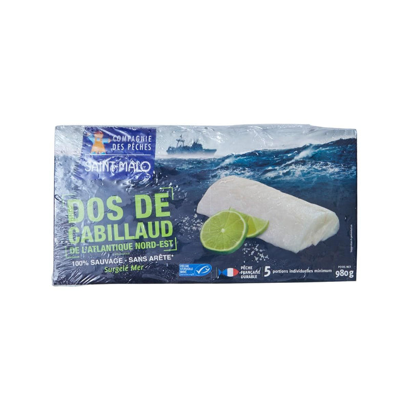 COMPAGNIE DES PÊCHES SAINT-MALO French Frozen Cod Fillet  (980g)