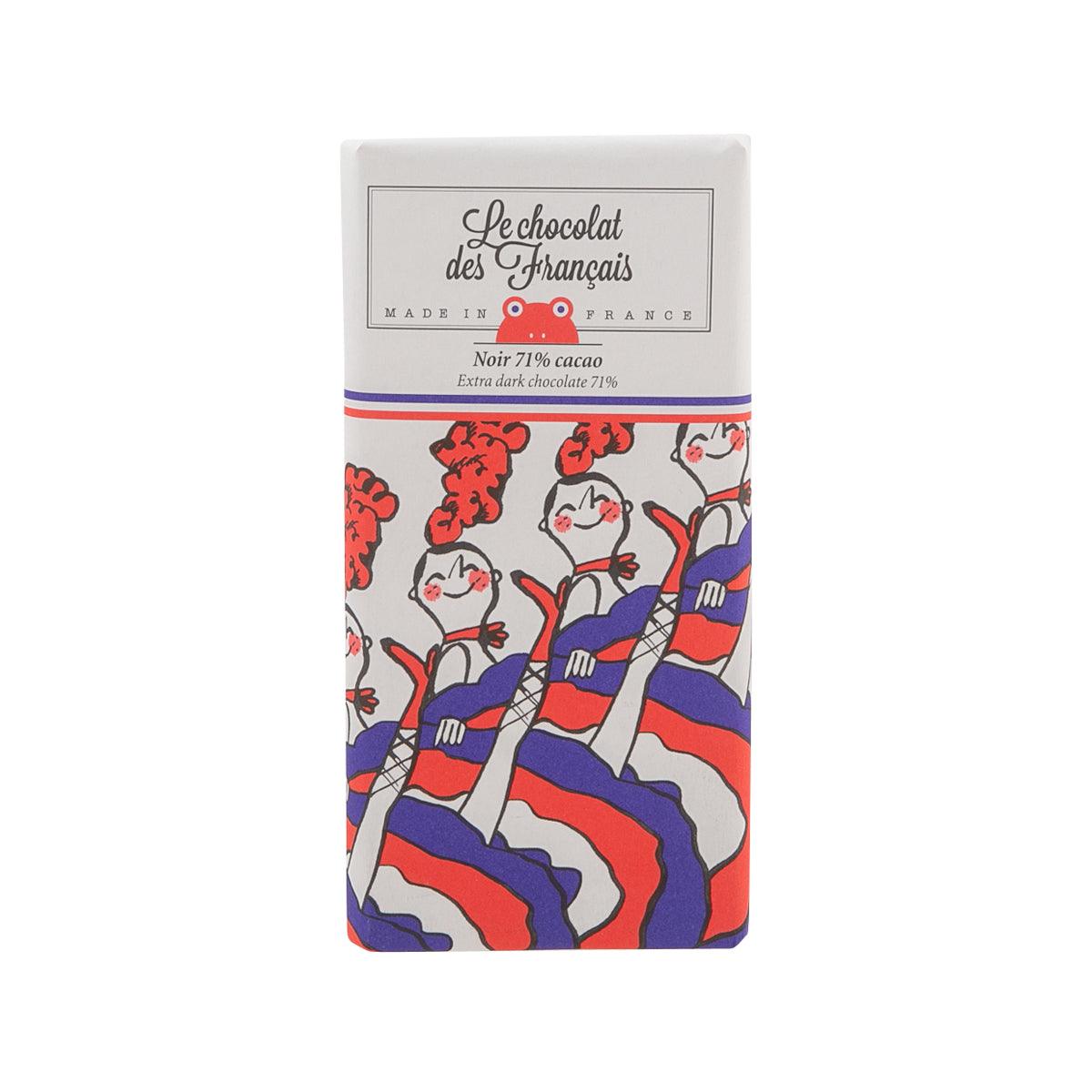 LE CHOCOLAT DES FRANCAIS Cabaret - Organic Extra Dark Chocolate 71% (70g)