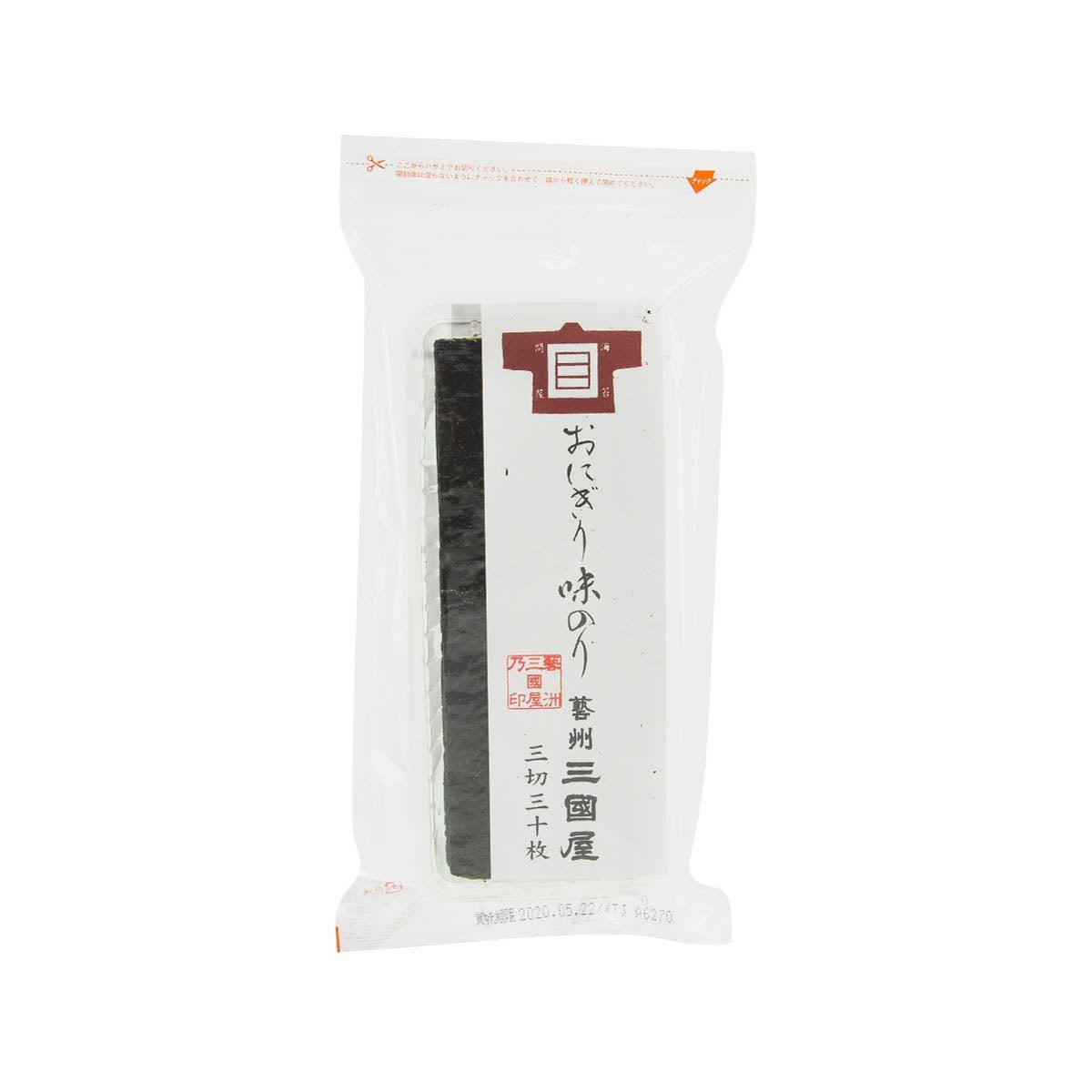 MIKUNIYA Ginsen Seasoned Nori Seaweed - 1/3 Cut (30pcs)