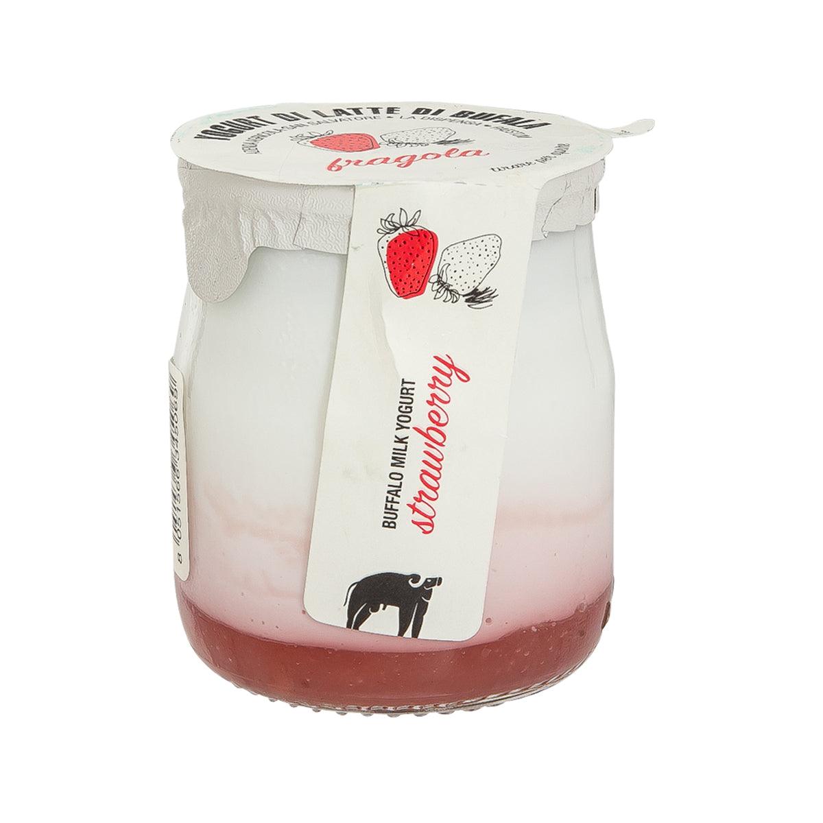 LA DISPENSA Whole Buffalo Milk Yogurt with Strawberry (110g)