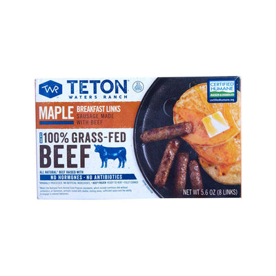 TETON Grass-Fed Beef Breakfast Links Sausage - Maple (5.6oz) - city'super E-Shop