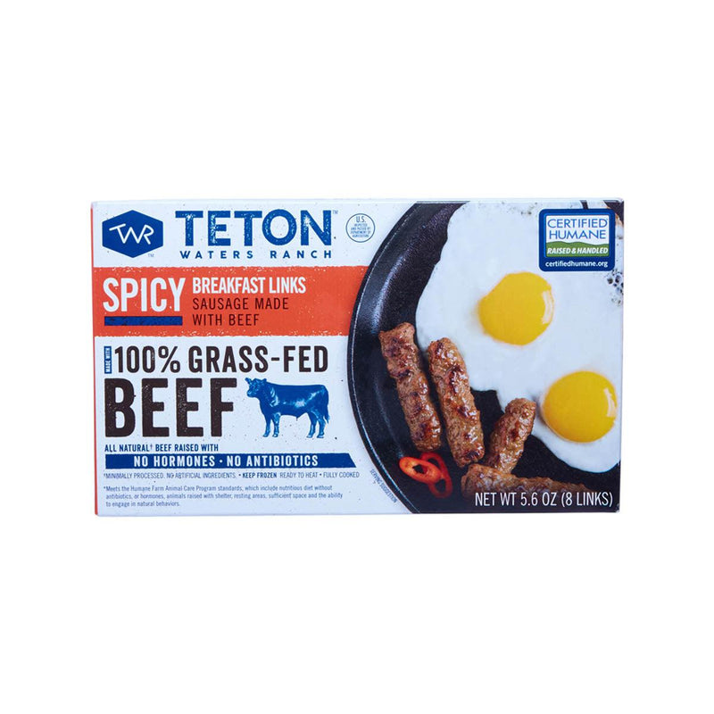TETON Grass-Fed Beef Breakfast Links Sausage - Spicy (5.6oz) - city&