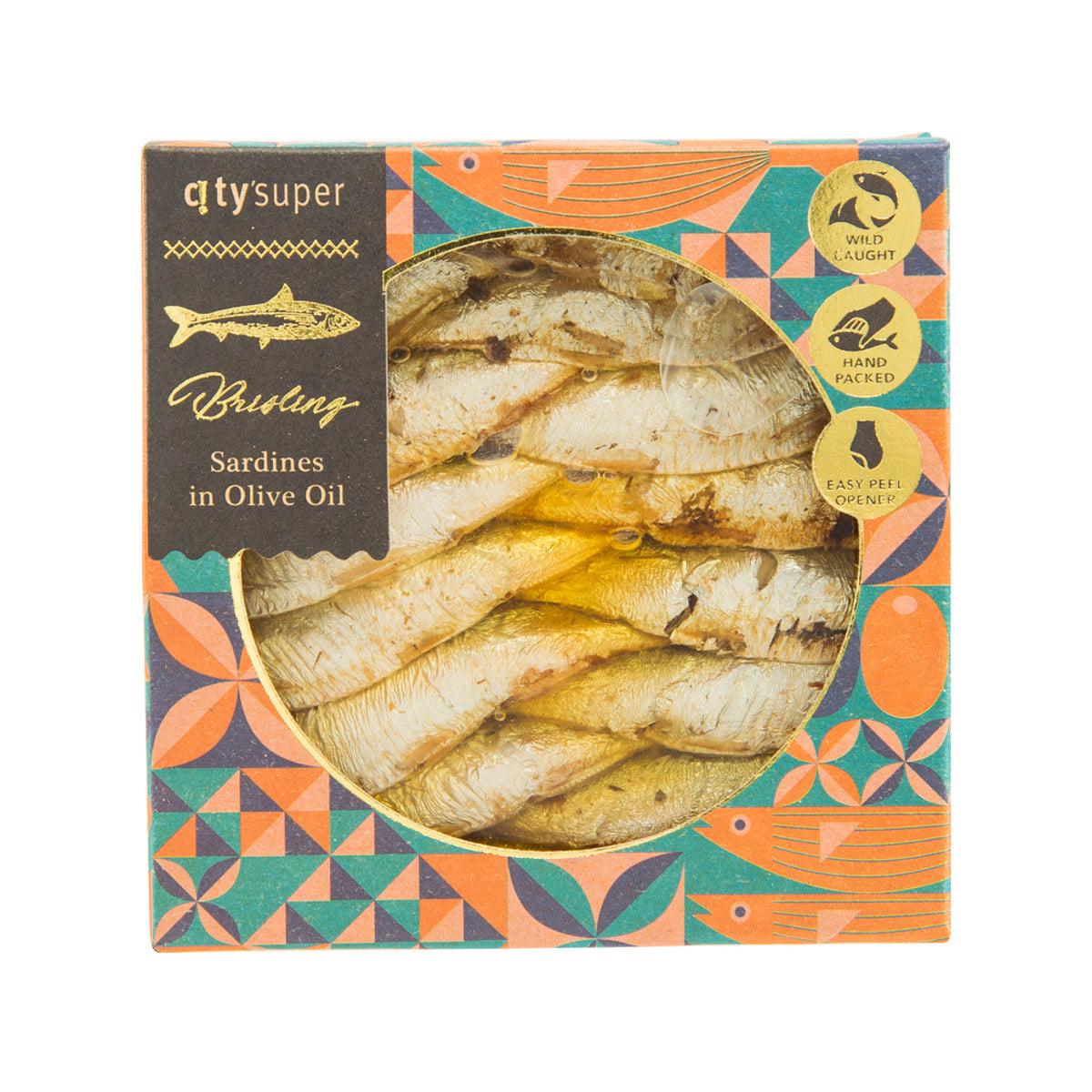 CITYSUPER Brisling Sardines in Olive Oil (120g)