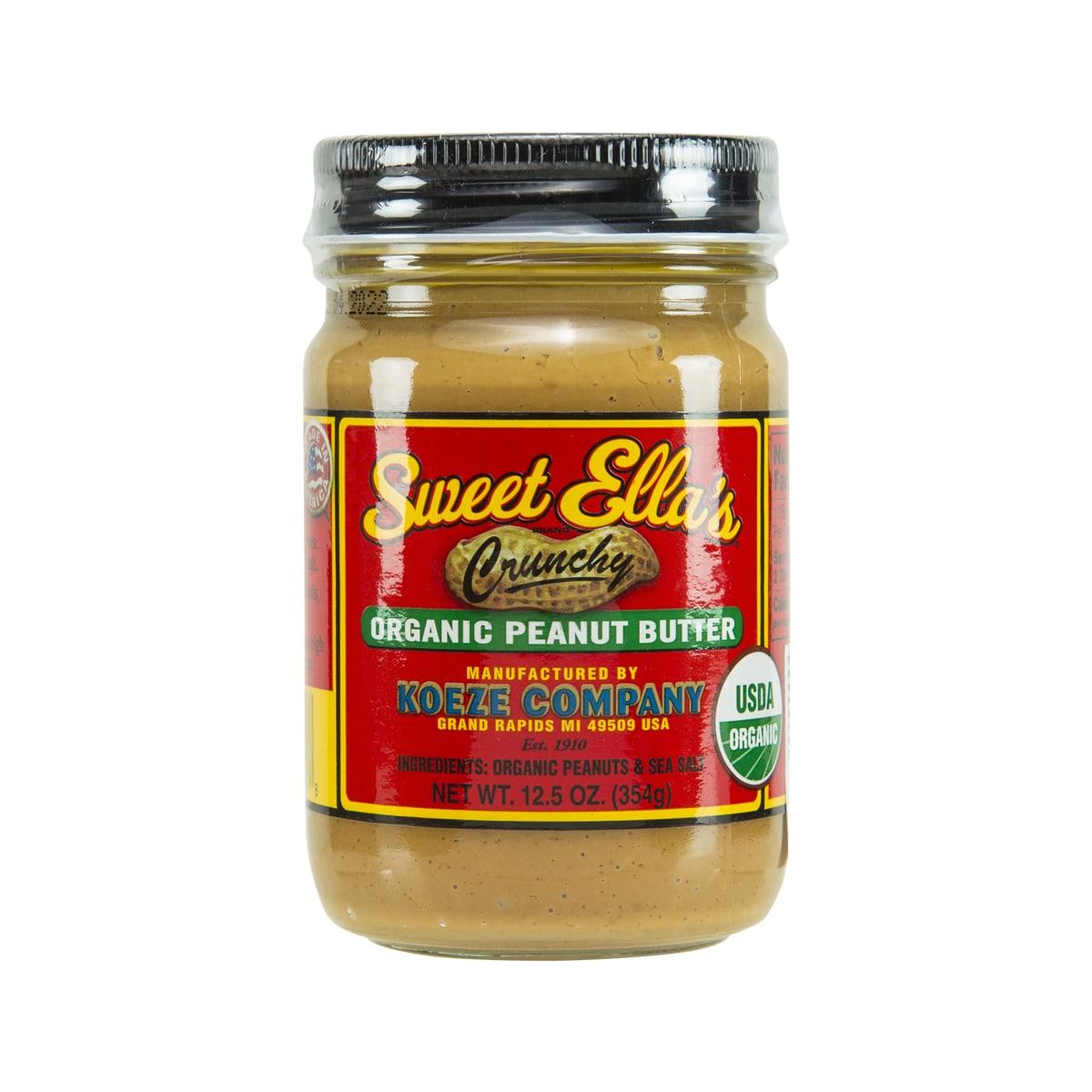 SWEET ELLA'S Organic Crunchy Peanut Butter (354g)