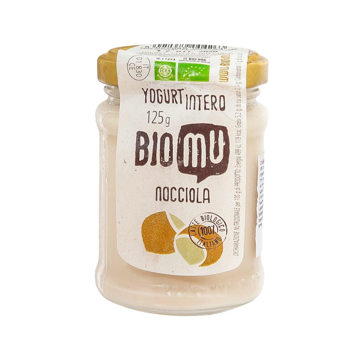 BIOMU Organic Whole Milk Yoghurt - Hazelnut (125g)