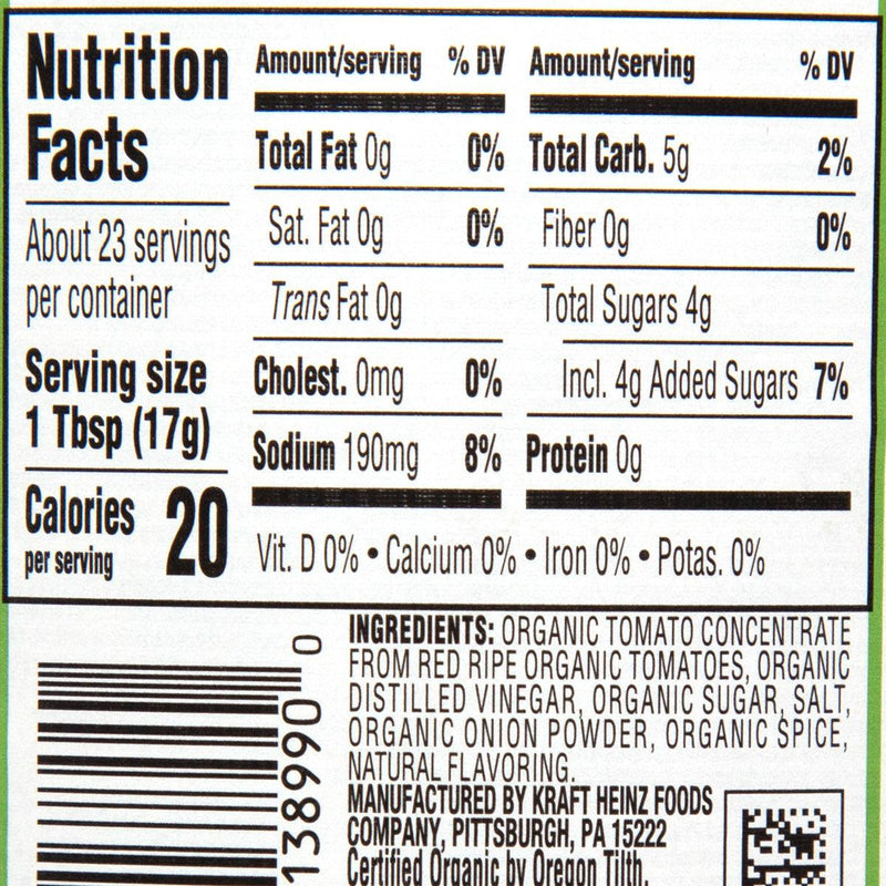 HEINZ Organic Tomato Ketchup  (397g)