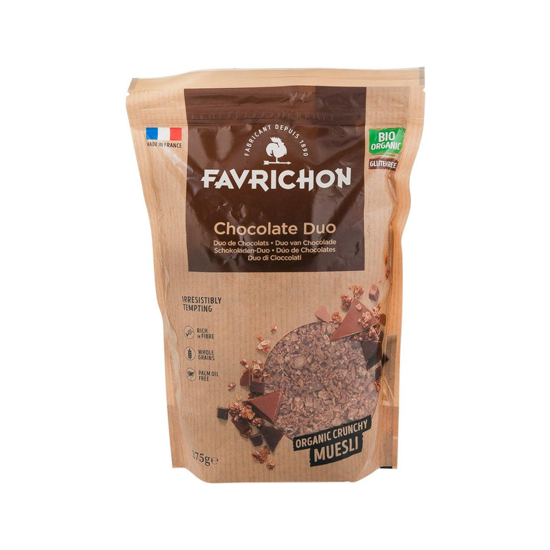 FAVRICHON Organic Gluten Free Chocolate Duo Crunchy Muesli  (375g)