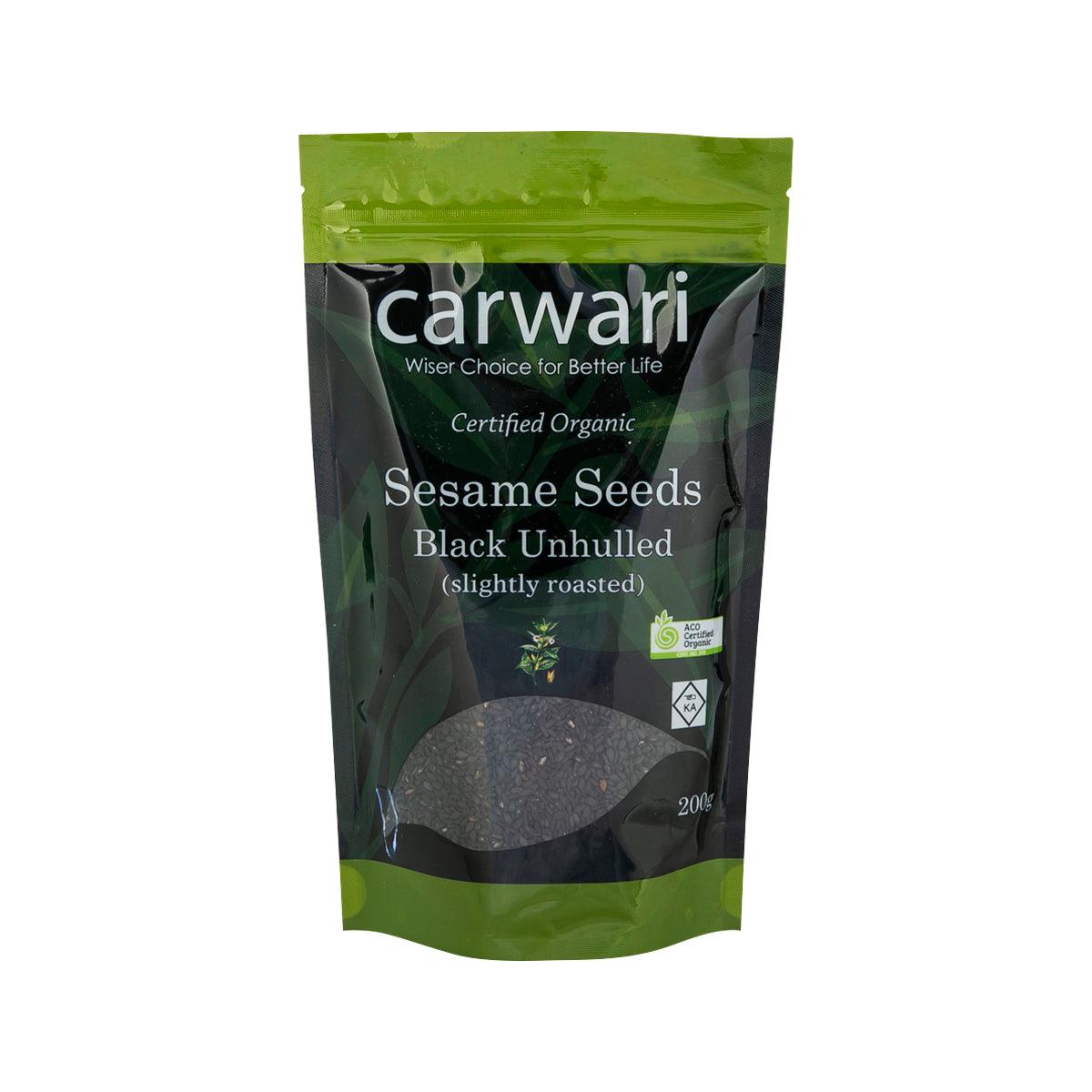 CARWARI 有機連殼黑芝麻 (200g)