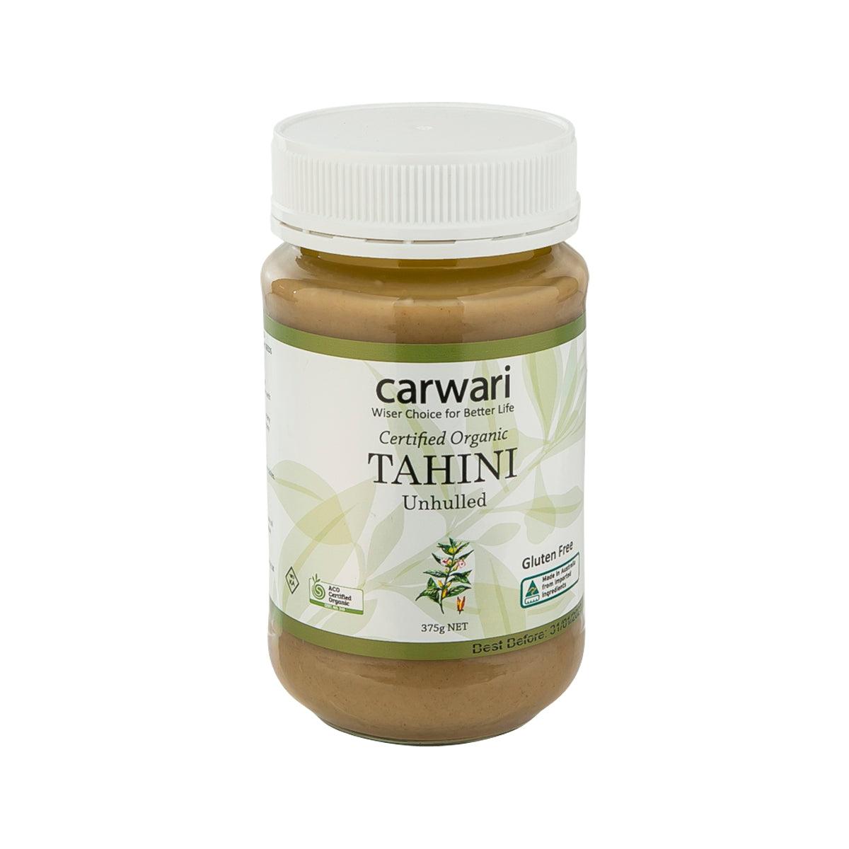 CARWARI Organic Tahini - Unhulled (375g)