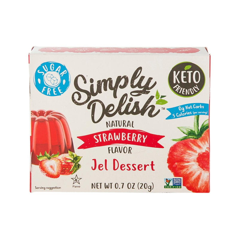 SIMPLYDELISH Natural Jel Dessert - Strawberry Flavor  (20g)
